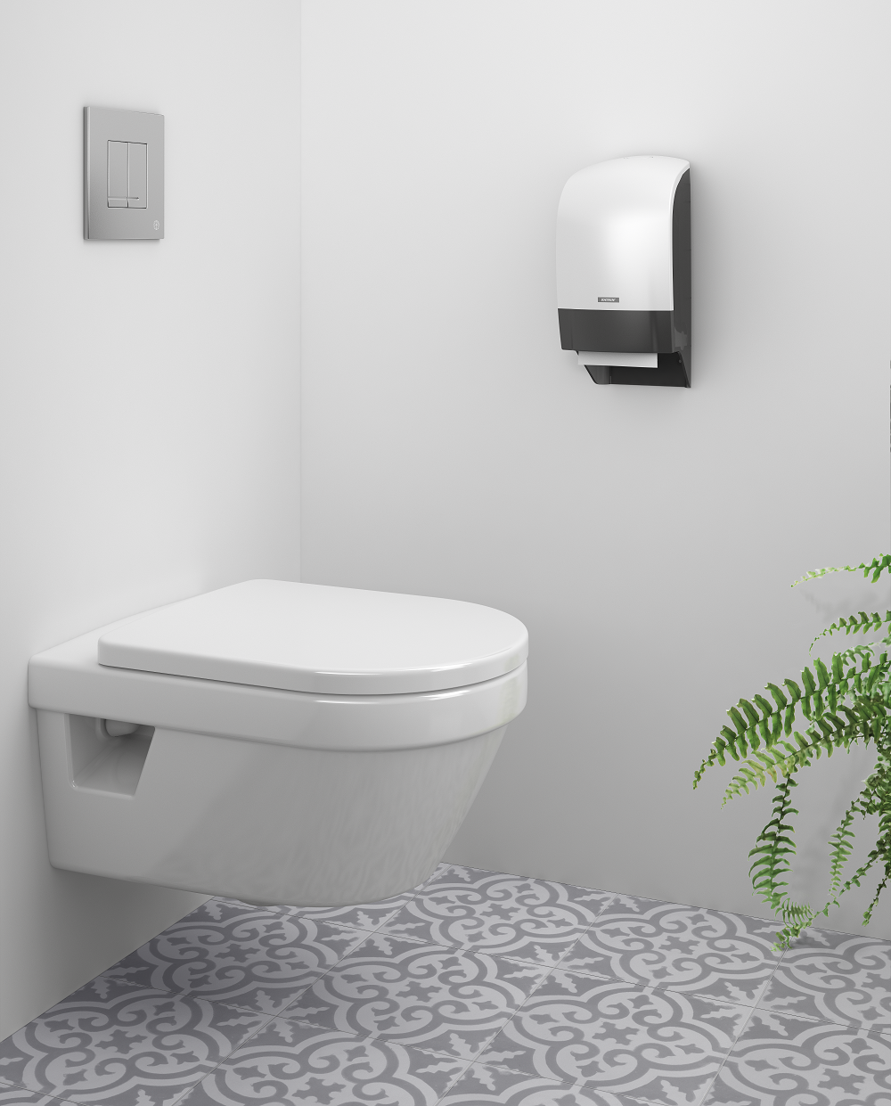 Katrin Inclusive Systemtoilettenpapierspender für eine verbesserte Hygiene